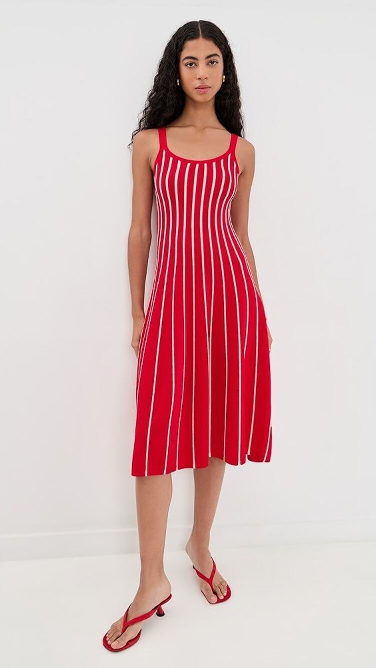 ASTR The Label Irecia Knit Sleeveless Midi Dress - M